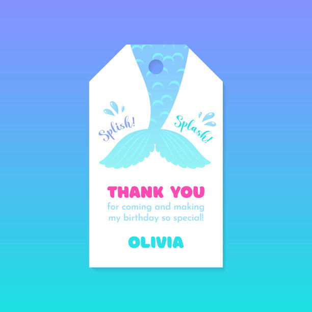 生日谢谢标签图片下载