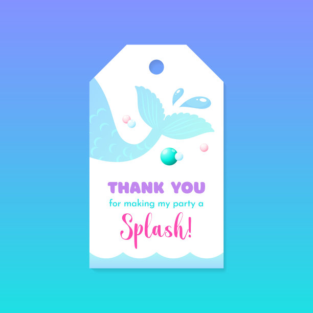 生日谢谢标签图片下载