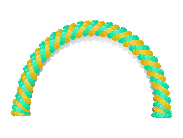 气球拱门卡通矢量设计元素图片下载