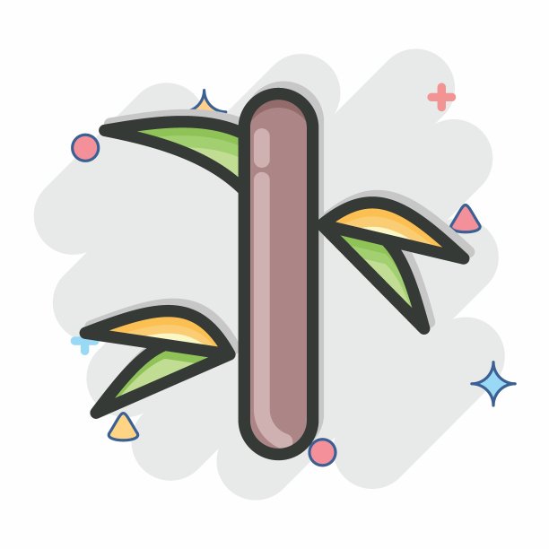 图标竹子。与泰国的象征有关。漫画风格。简单的设计可编辑。简单的说明。简单的矢量图标。世界旅游旅行。泰国图片下载