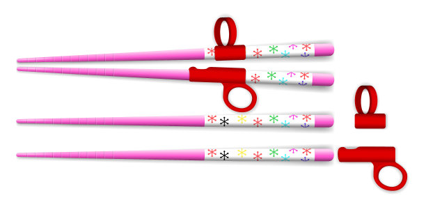 一套儿童专用的木制筷子或食用寿司、海鲜、日本菜和中餐的筷子。每股收益向量图片下载