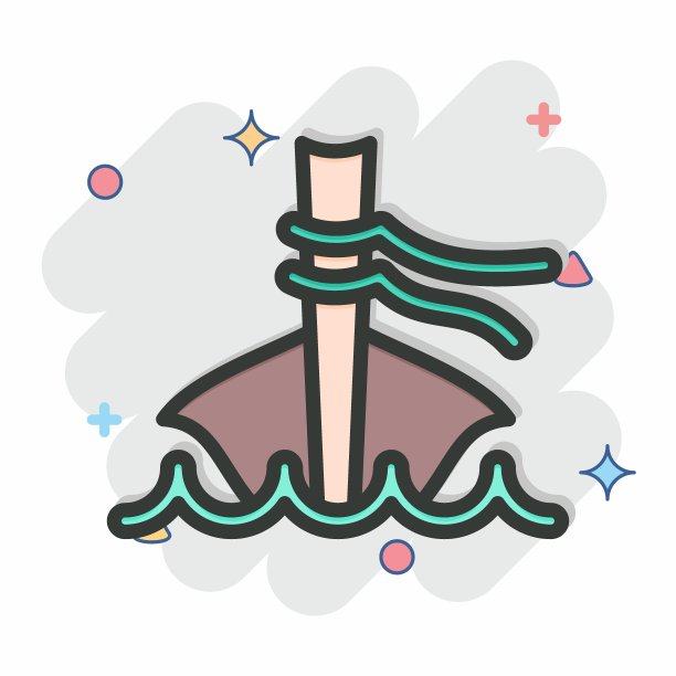 图标长尾船。与泰国的象征有关。漫画风格。简单的设计可编辑。简单的说明。简单的矢量图标。世界旅游旅行。泰国图片下载