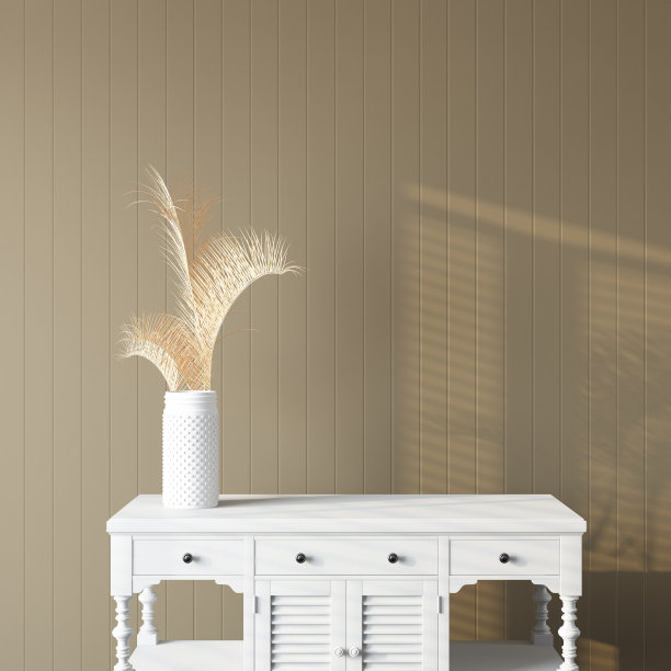 旧抽屉与花瓶和空米色墙图片下载