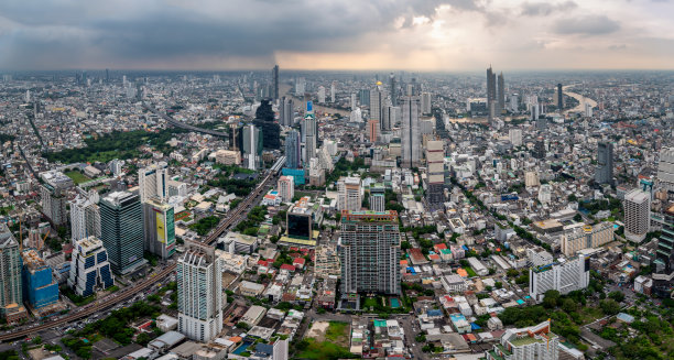 日落时分的曼谷城图片下载