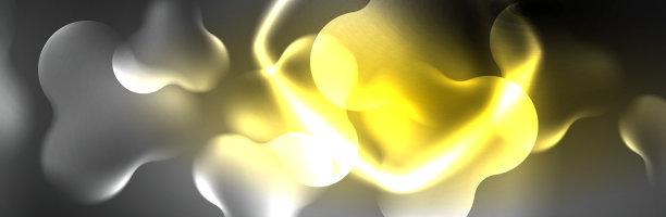 闪烁的霓虹灯抽象的形状组成图片下载