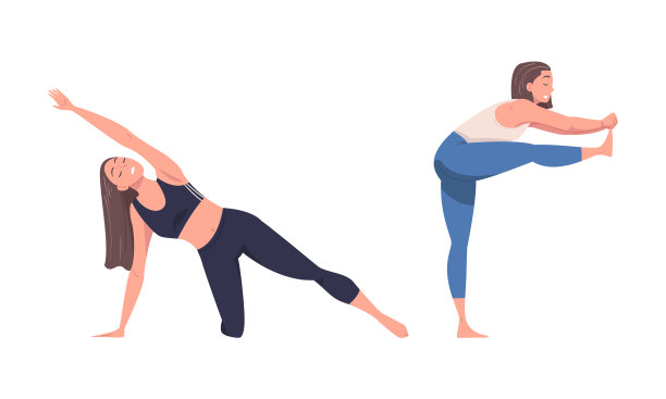 年轻女子做瑜伽的女孩在运动服装图片下载