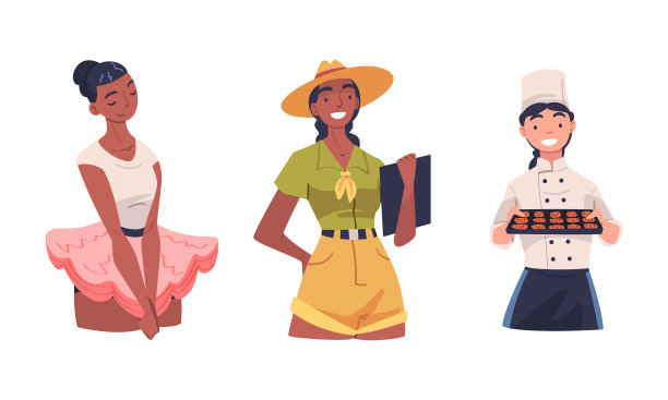 不同职业的女性让女性工作图片下载