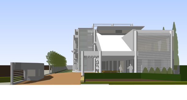 建筑工程三维插图图片下载