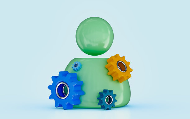 齿轮用户档案设置会员标志创意思维人图片下载