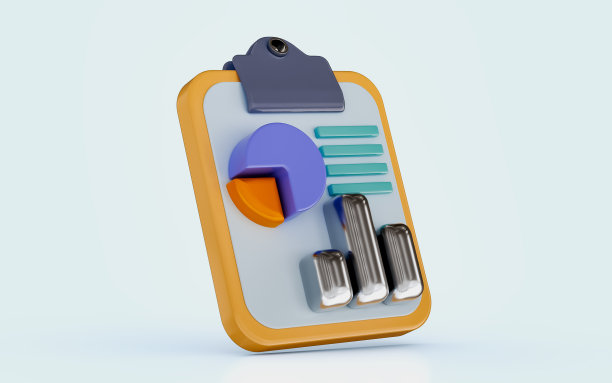 极简的彩色信息图与元素设计饼图图形图片下载