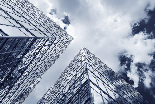 办公楼外观。现代建筑抽象的背景图案图片下载