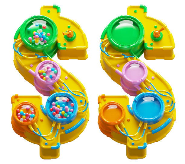 未来玩具字体。关闭和打开。美元的符号图片下载