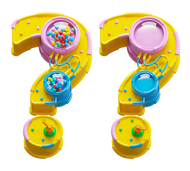 未来玩具字体。关闭和打开。问题的象征图片下载