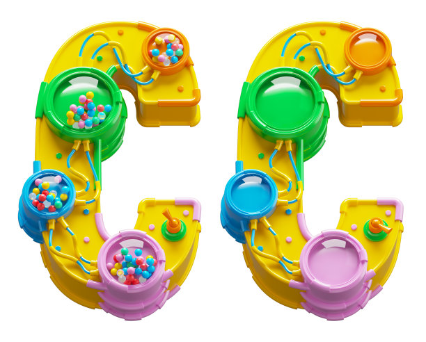 未来玩具字体。关闭和打开。字母C图片下载