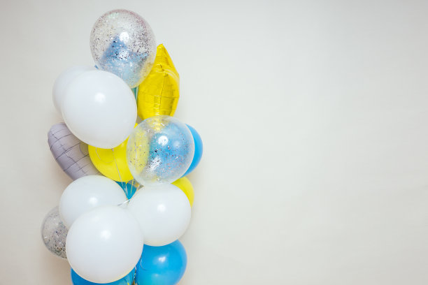 气球，气球束氦气多色气球工作室图片下载