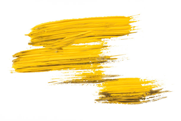 漆刷纹理隔离在白色上图片下载