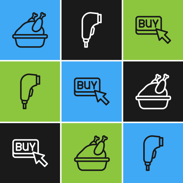 套线烤火鸡或买鸡按钮和图片下载