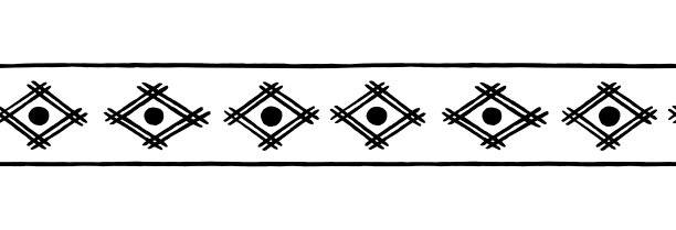 民族重复点缀。无缝模式。孤立在白色背景上。图片下载