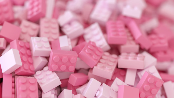 建筑砖块阻挡了新想法的背景图片下载