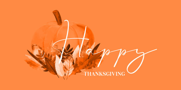 白色背景的快乐感恩节卡片设计插图素材图片