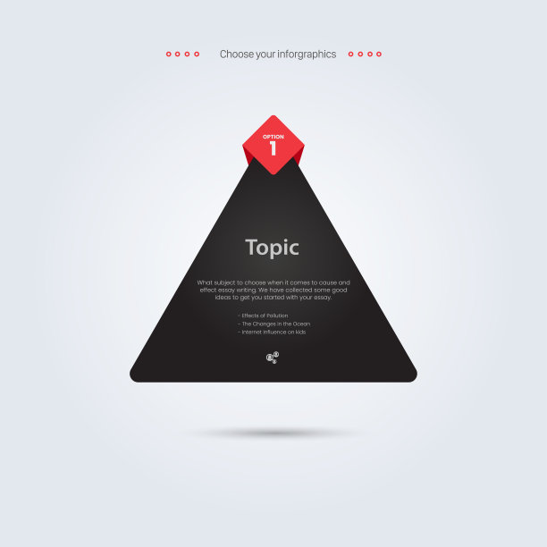 一个三角形形状的横幅设计，一个深色矢量横幅，图标，符号信息图设计，一个现代三角形形状的元素设计，处理插图图片下载