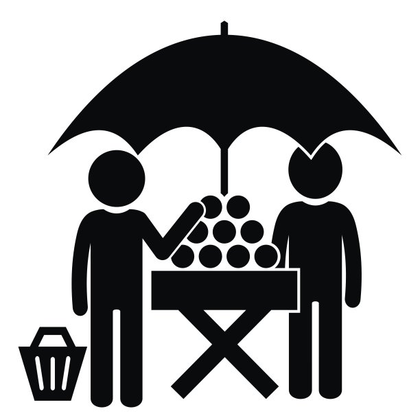 购物台，售货员和顾客，eps。图片下载