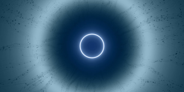 高科技圈技术背景现代光管光圈背景3D插图图片下载