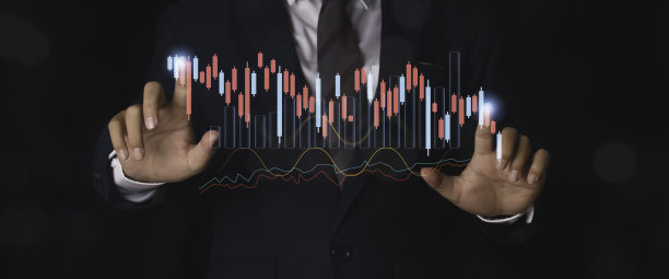 商人分析外汇交易图表财务数据。股票市场投资分析和数字资产。图片下载