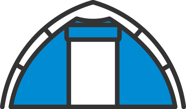 旅游帐篷的图标图片下载