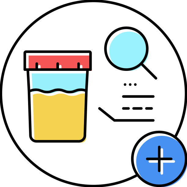 尿液分析健康检查颜色图标图片下载