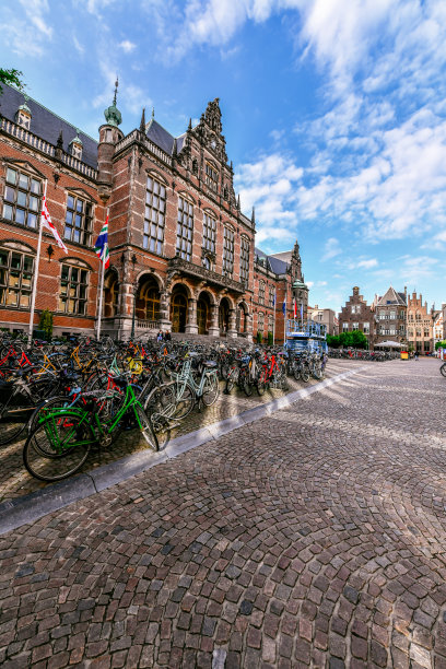 格罗宁根大学繁忙的一天图片下载