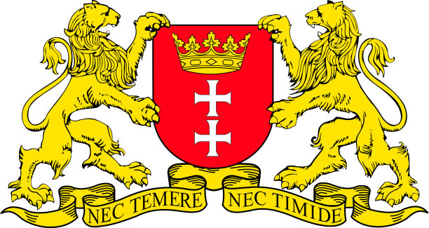 波兰格但斯克盾徽。图片下载