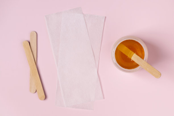 设置蜡脱毛俯视图。图片下载