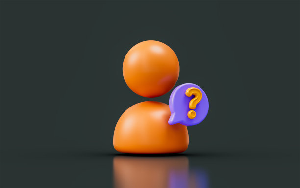 用户问号标志上的黑暗背景3d渲染概念图片下载