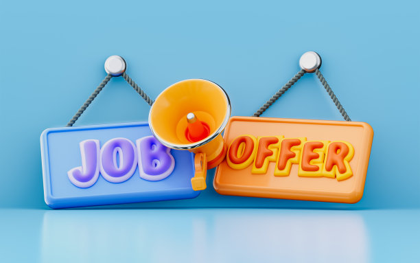 招聘启事悬挂招牌，配有扩音器3e渲染概念，以供需要图片下载