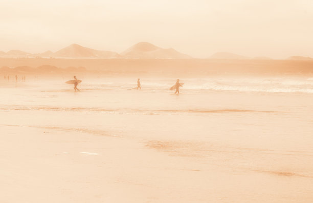 沙滩上的冲浪者图片下载