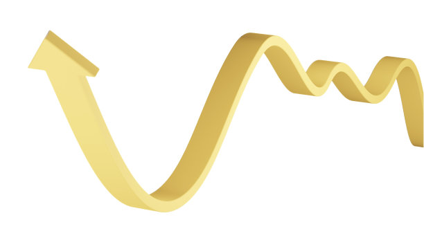 进步、成长、改进或成功的概念。黄色箭头向上。图片下载