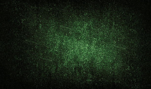 黑色墨绿色的垃圾背景与光点，粒子。旧的粗糙、脏的刮花油漆墙面。图片下载