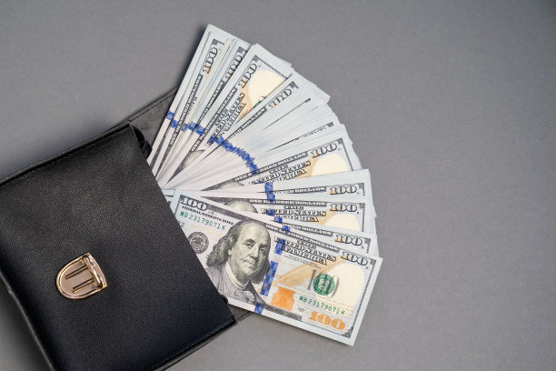成堆的美元钞票，装在黑色袋子里的钱，富有，奢侈品，货币，危机中的消费，基准货币，世界各地交易中最常用的，腐败图片下载