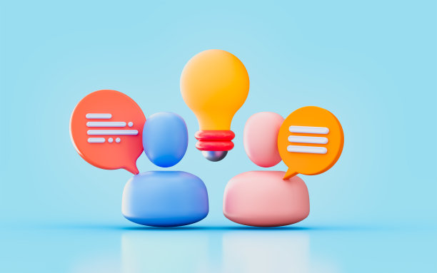 团队合作项目的灯泡信息用户标识3d渲染概念图片下载