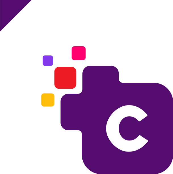 企业公司方字母c字体标志图片下载