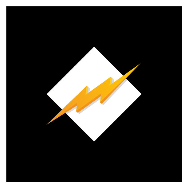 闪电闪电极简的符号创意图片下载