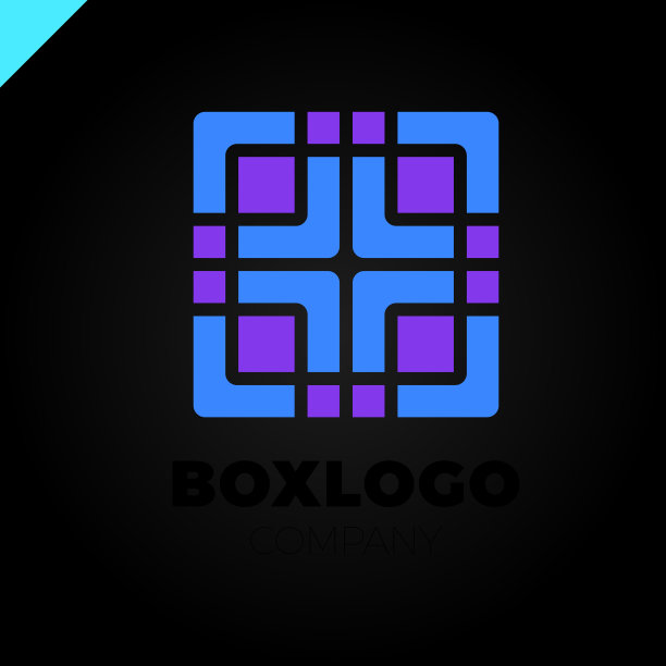 设计带有医学的抽象方形标志元素图片下载