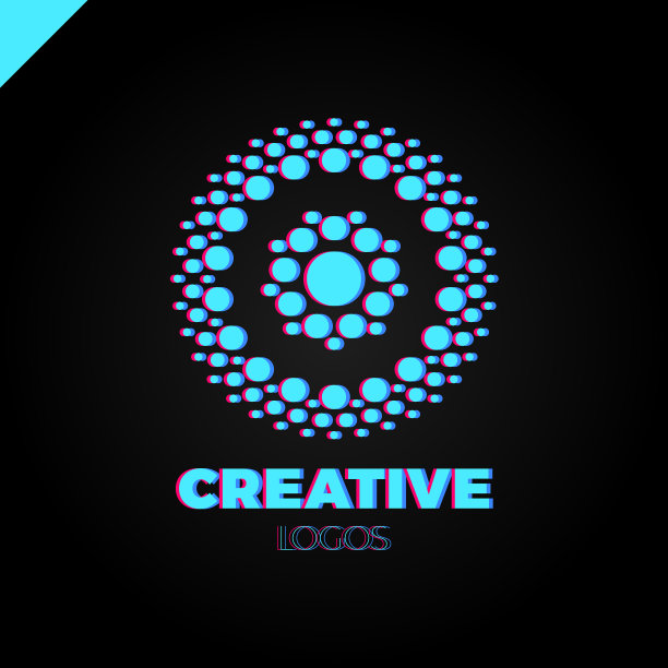 聪明而有创意的点或点字母o标志图片下载