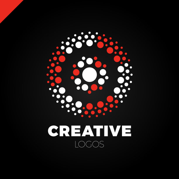 聪明而有创意的点或点字母o标志图片下载