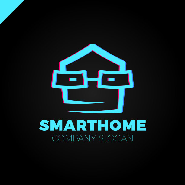 智能家居标志设计模板头部用玻璃图片下载