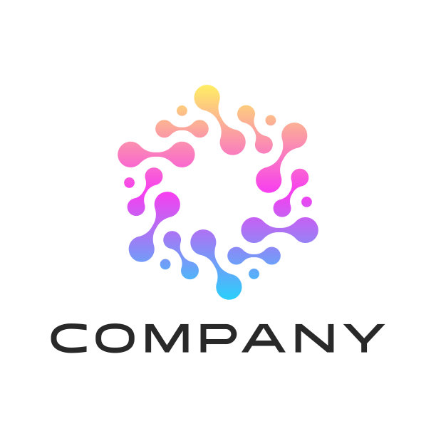 科学神经元科学生物技术现代标志概念。分子、原子和细胞生物学文摘插图。商业创新实验室品牌。图片下载