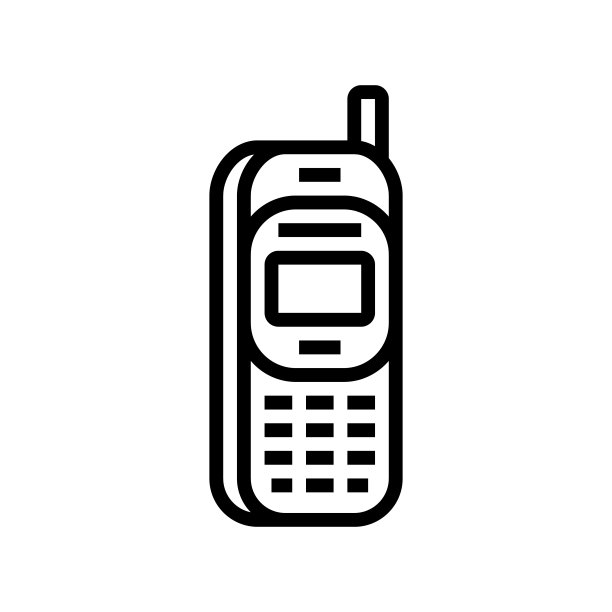 手机技术线性图标矢量图图片下载