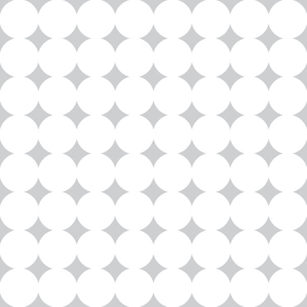 负空间圆矢量无缝图案背景图片下载