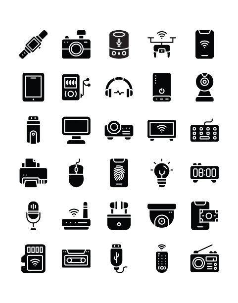 小工具图标设置30隔离在白色背景图片下载